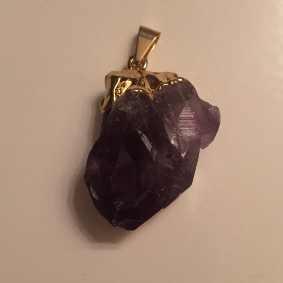 Purple Crystal Pendant - Picture 2 of 5